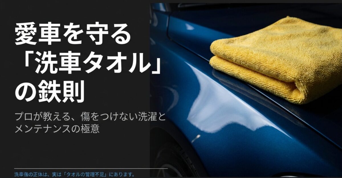 愛車を守る洗車タオルの鉄則：プロが教える傷をつけない洗濯とメンテナンスの極意