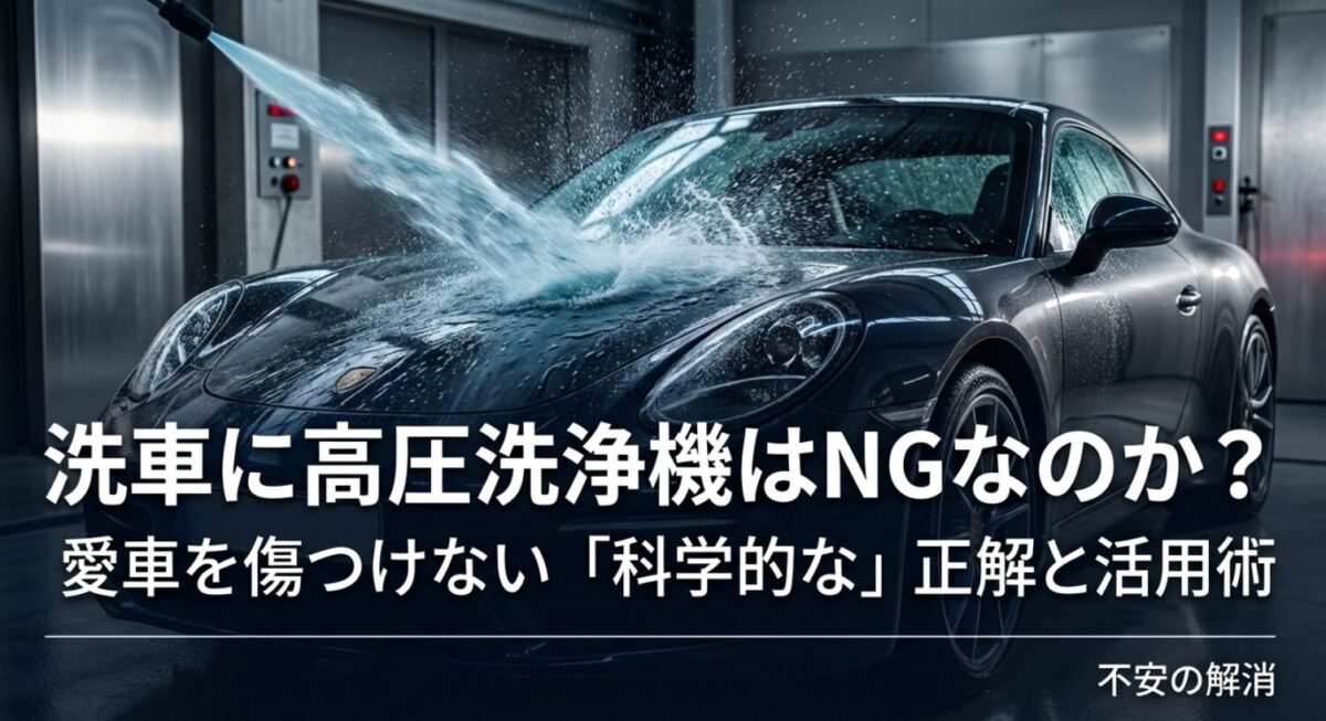 洗車に高圧洗浄機はNGなのか？愛車を傷つけない科学的な正解と活用術
