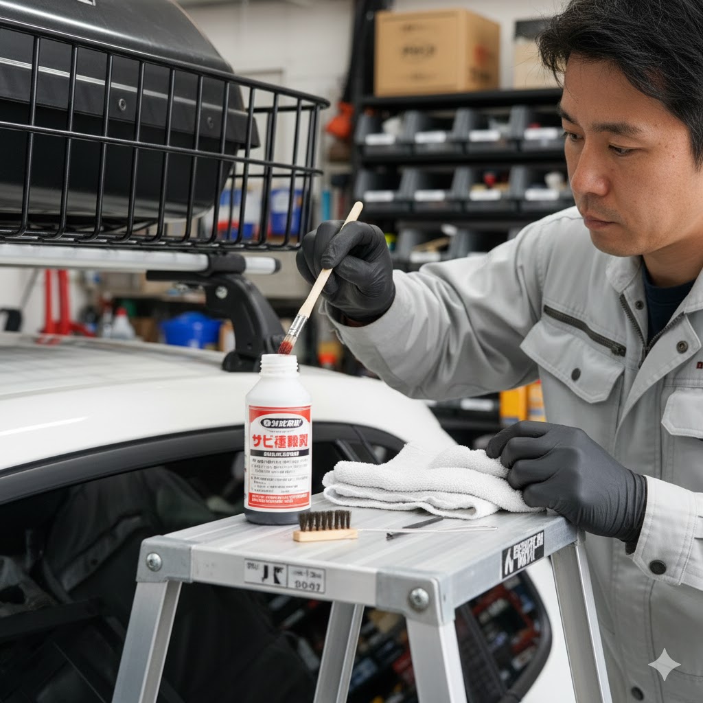 ルーフキャリアのサビ対策とメンテナンス