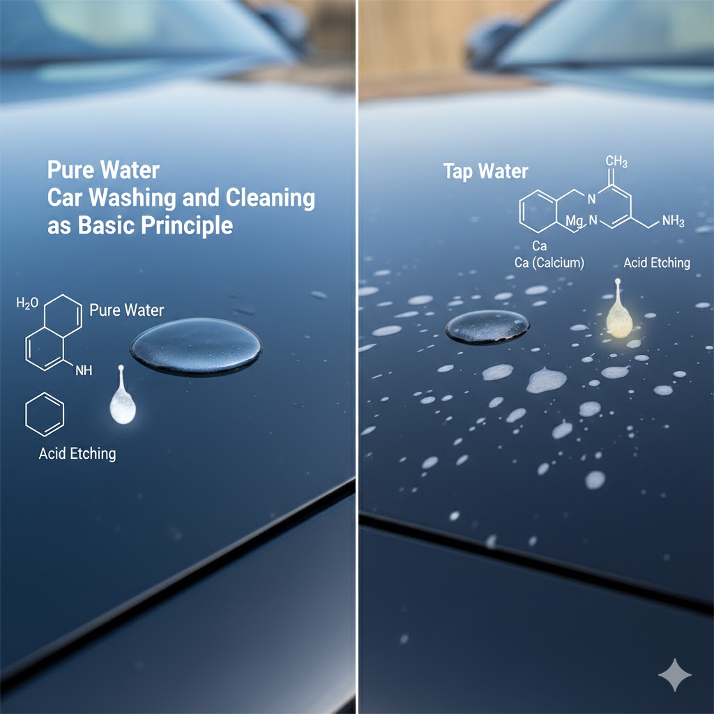 前提は純水洗車と掃除が基本