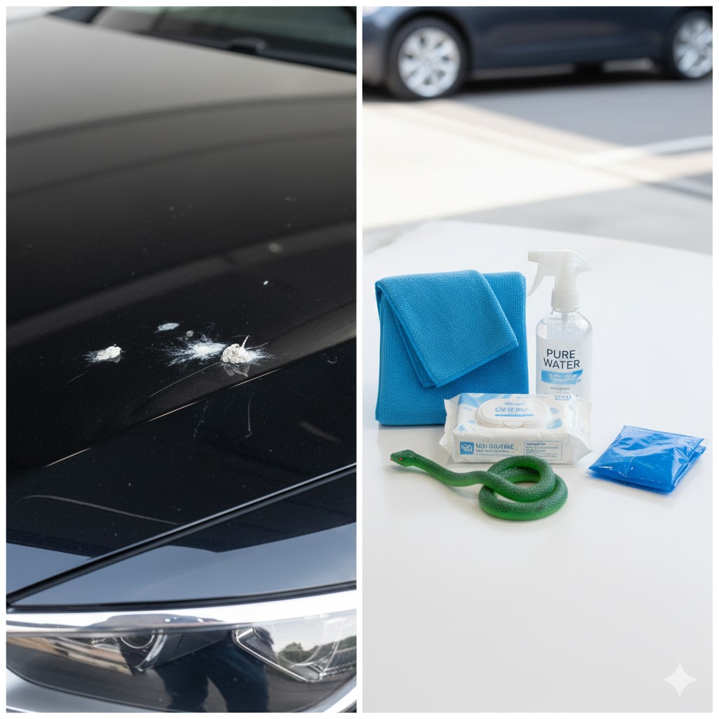 車の鳥フン対策には100均グッズが有効