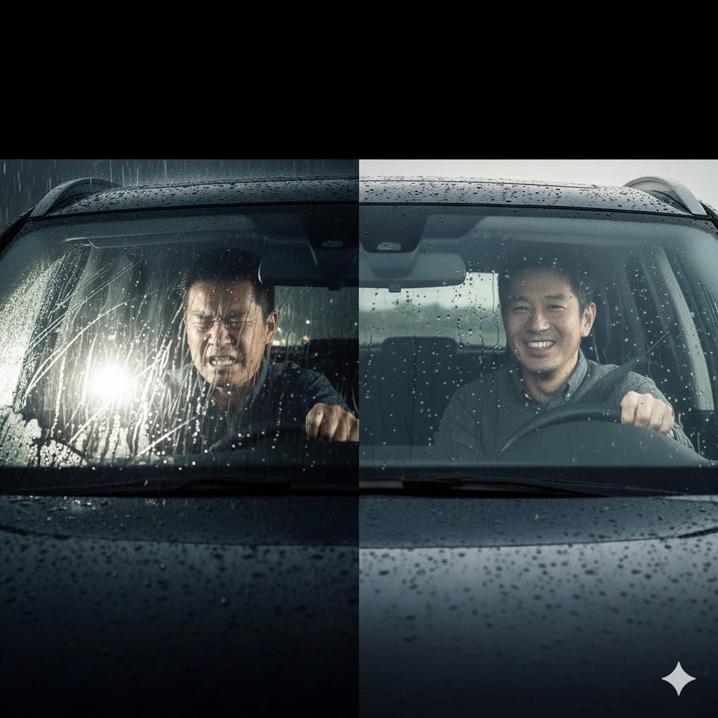 フロントガラスのワイパー跡を消したい！原因別除去法と予防策