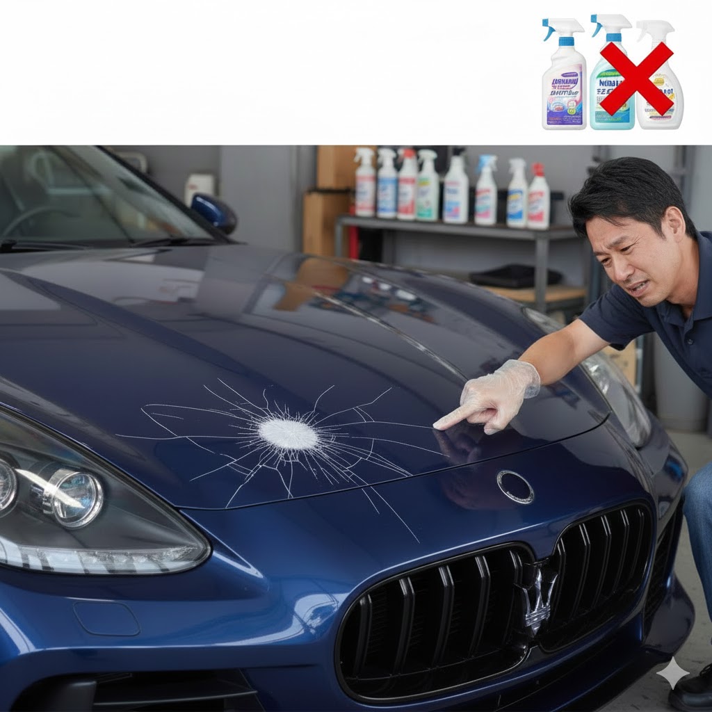 ボディの塗装面への深刻なダメージ